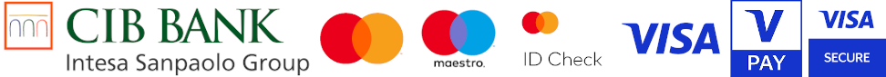 CIB Bank, Visa, Visa Secure, Mastercard, Mastercard ID Check, Maestro, V Pay