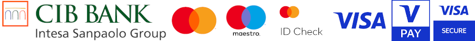 CIB Bank, Visa, Visa Secure, Mastercard, Mastercard ID Check, Maestro, V Pay
